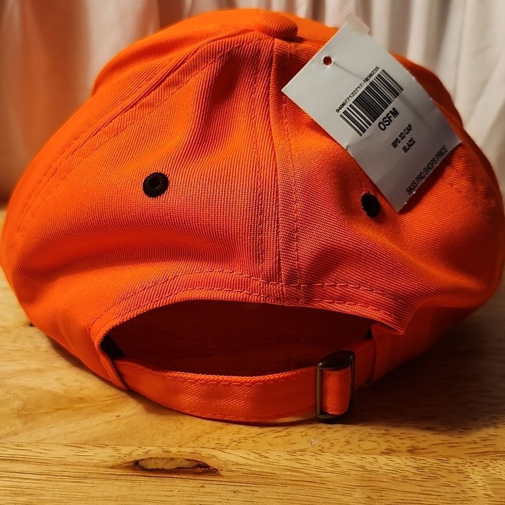 Bass Pro Shops Safety Orange Sliderback Hat - New - Picture 4 of 7